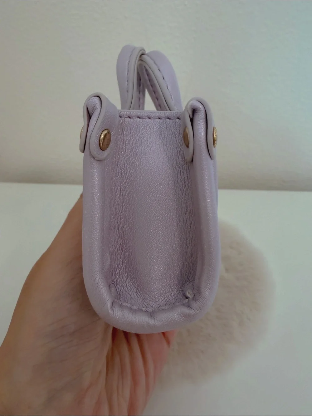 Pearl Lavender Mini Bag Charm